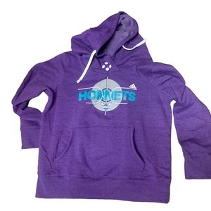 Adidas Pullover Hoodie Charlotte Hornets Hooded Sweatshirt Men's XLarge Purple